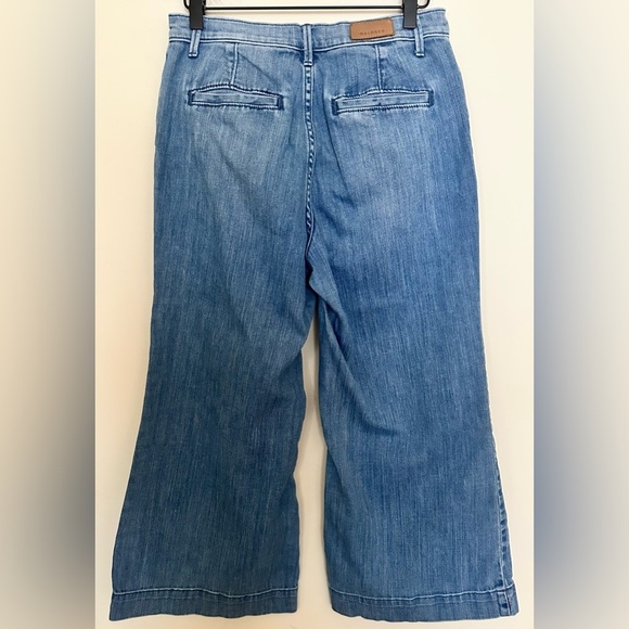 Halogen Women’s Denim Cropped Wide Leg Light Wash Jeans - Size 27 - Picture 4 of 6